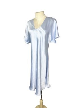 Vintage Jayre satin nightgown size Small light blue silky